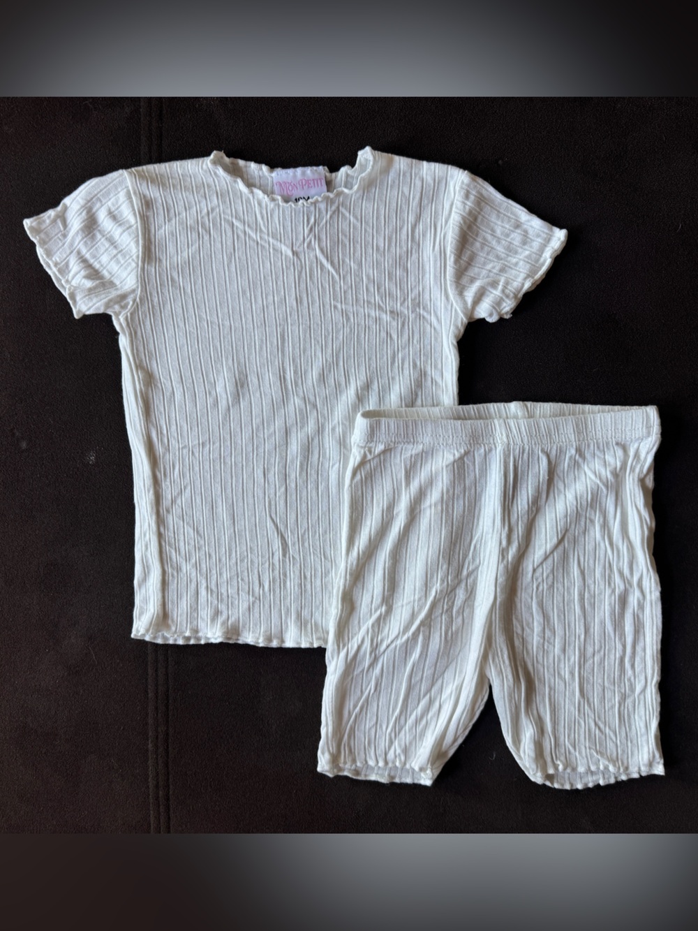 Mon Petit Rayon Ribbed Pajama Set